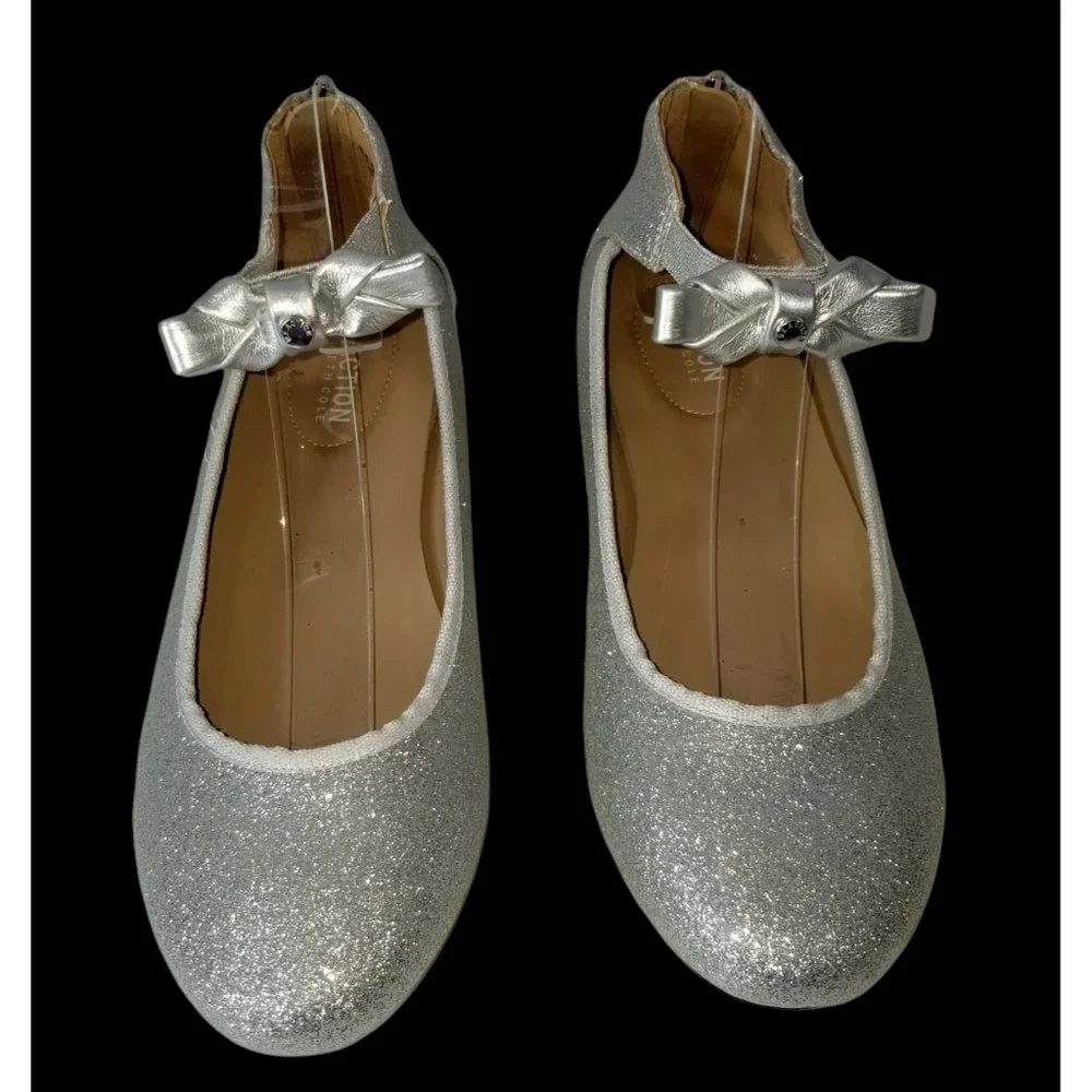 Silver Shoes Kenneth Cole Reaction Silver Violet Bowie Flats Youth Girls Size 4